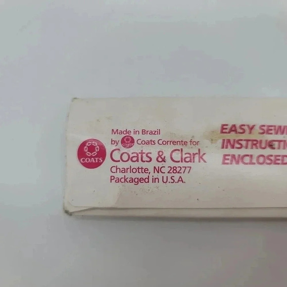 Vintage Coats And Clark All Purpose Polyester Zipper 12" Light Pink Polyester - Picture 7 of 11